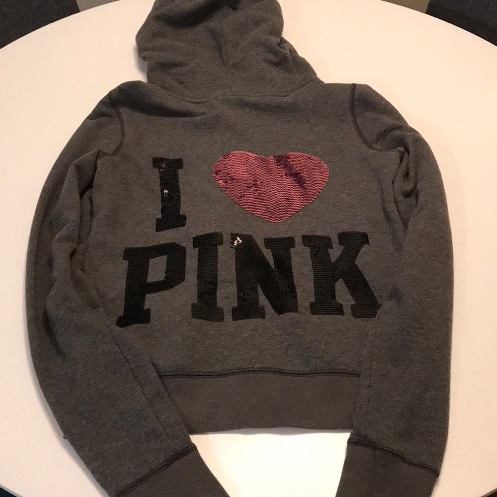 PINK sequence zip up sweatshirt